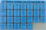 Balines Surtidos calibre 5,5 mm.